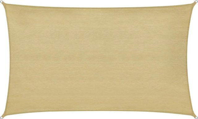 Tectake Sonnensegel Sunny aus HDPE in Sand, wasserabweisend und UV-Schutz 87 %, B/T: 300 x 500 cm - Bild 1