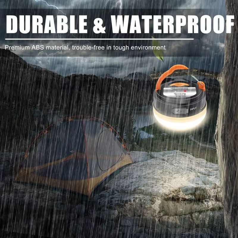 XIWANGFIRE Magnetische LED-Campinglampe in Schwarz, USB-aufladbare tragbare Outdoor-Leuchte für Notfälle und Camping - Bild 2