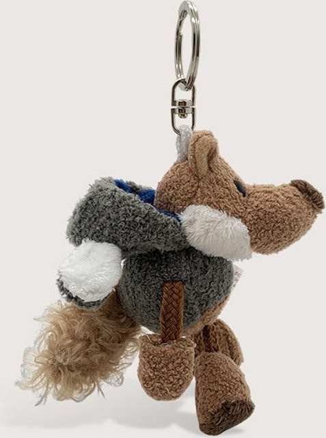 Schlüsselanhänger Wolf, Plüsch, grau, Damen, 10 cm - Bild 1