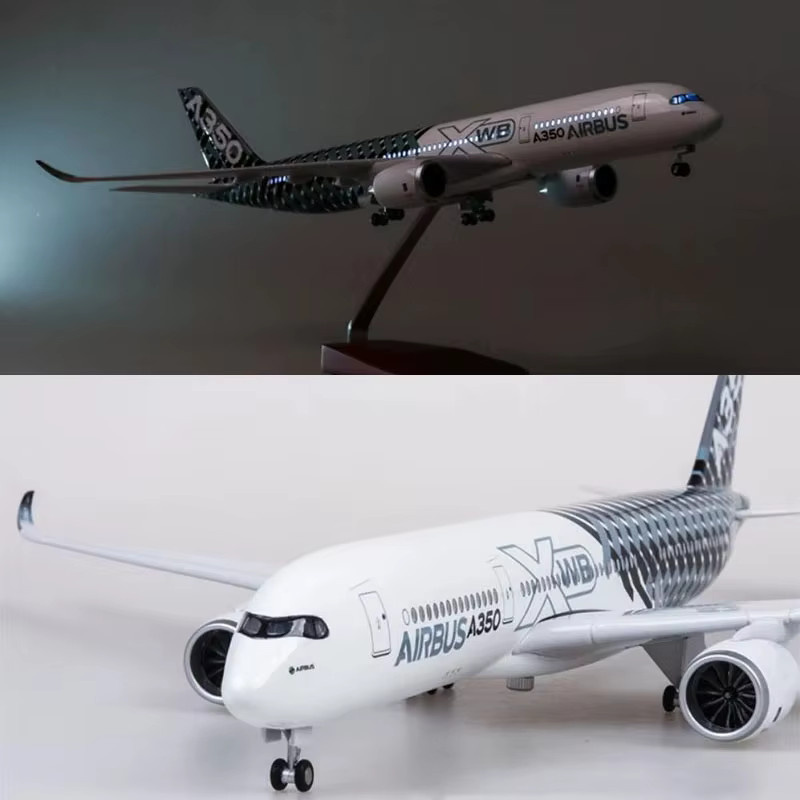 ZOCO A350 Prototyp XWB Airlines Flugzeugmodell, 1/142 Maßstab, mit Licht und Fahrwerk - Bild 2