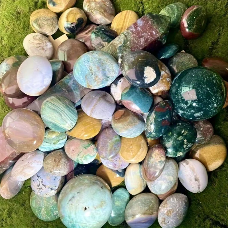 CrystalHola Quarz-Ozeanjaspis-Kristallstein in Multicolor als abstrakte Dekoration für deinen Tisch - Bild 4