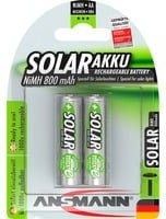 Ansmann HR06 Solar maxE Mignon AA NiMH Akku, 800 mAh, 1.2V, Silber, 2 Stück - Bild 2