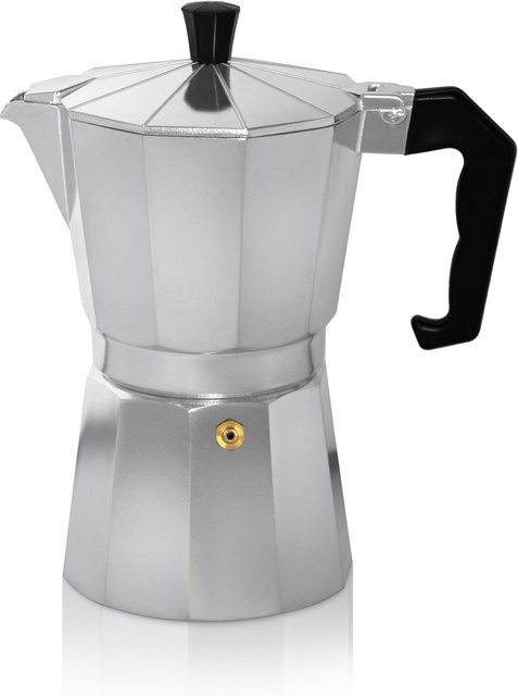 Karl Krüger Alu-Espressokocher ITALIANO in Silber für 12 Tassen - Bild 1