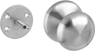 Intersteel Türknopf in Edelstahl-Optik, Silber, Durchmesser: 6,6 cm, Tiefe: 1,0 cm - Bild 1