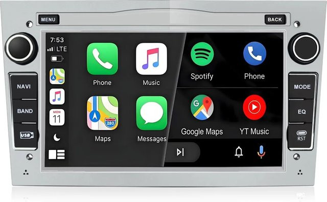 Junsun Autoradio mit Bluetooth, USB, Wi-Fi und GPS für Opel Vivaro, Zafira B und Vectra C mit 7 Zoll Display - Bild 1