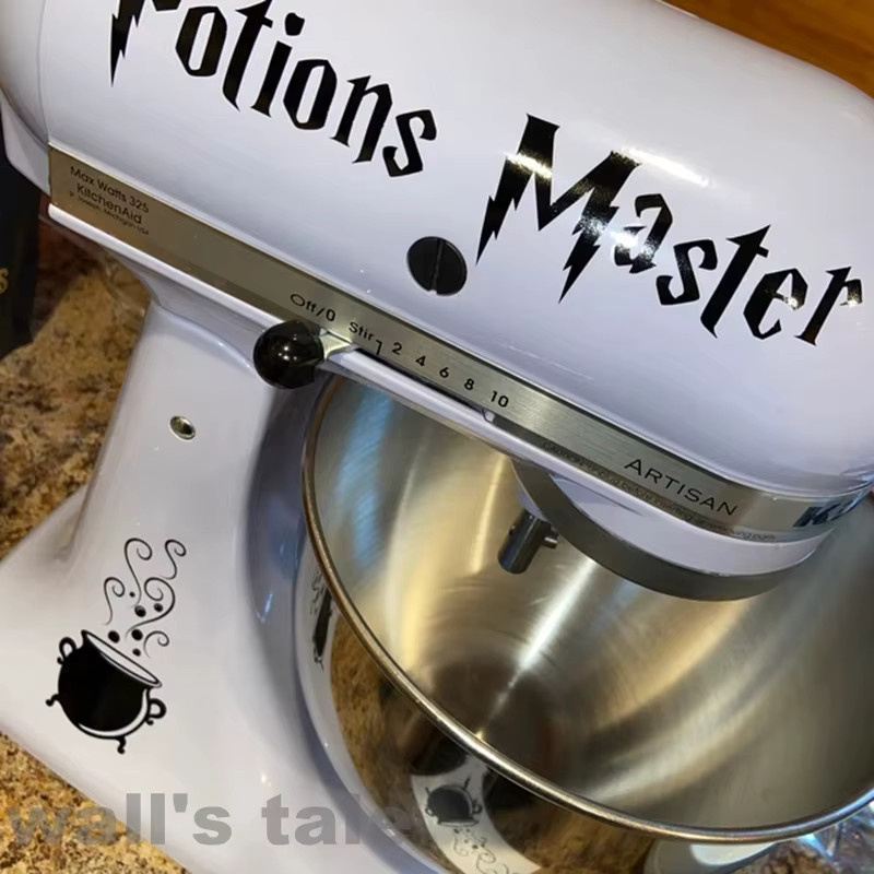Wall's Tale Trank Meister Zauberer Vinyl Aufkleber in Weiß für deine KitchenAid Mixer Dekoration - Bild 2