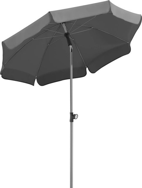 Schneider Balkonschirm Locarno in Anthrazit mit Knickfunktion und UV 50+ Schutz, Durchmesser: 150 cm - Bild 1