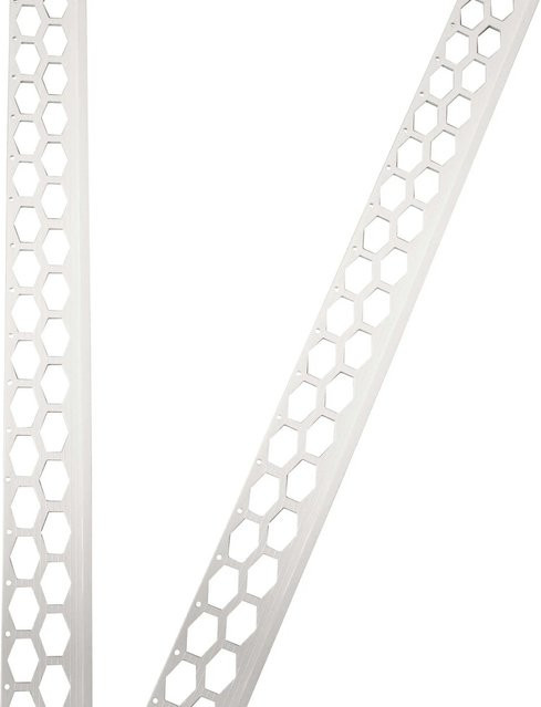 ProfileXXL Abschlussprofil Putzschiene aus PVC in Weiß, B/H: 40 x 14 mm, Länge: 2,5 m - Bild 1