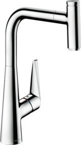 Hansgrohe Spültisch-Einhebelmischer Talis Select 300 M51 mit Ausziehauslauf und 1jet in Chrom - Bild 1