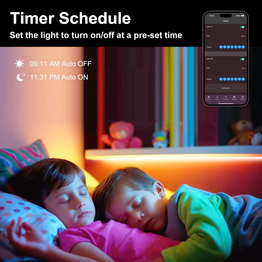 KISUFU RGB LED Streifen mit Bluetooth App-Steuerung und Fernbedienung, 5V USB Smart LED Licht für TV Hintergrundbeleuchtung, Multicolour - Bild 4