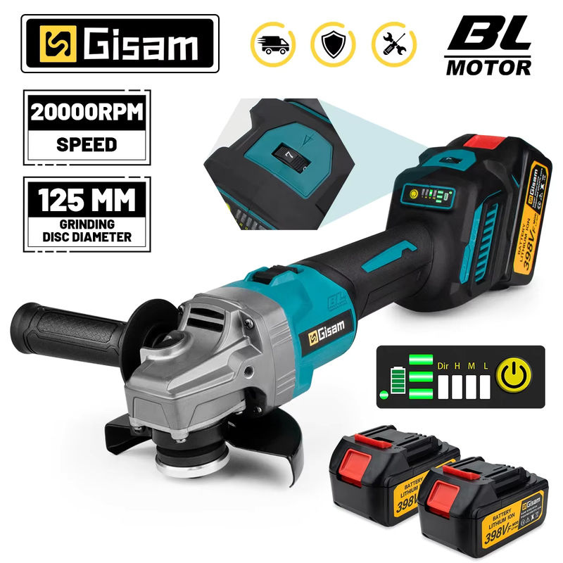 Makita 125 mm Bürstenloser Winkelschleifer mit 7 Gängen für 18 V Akkus der LXT Serie - Bild 5