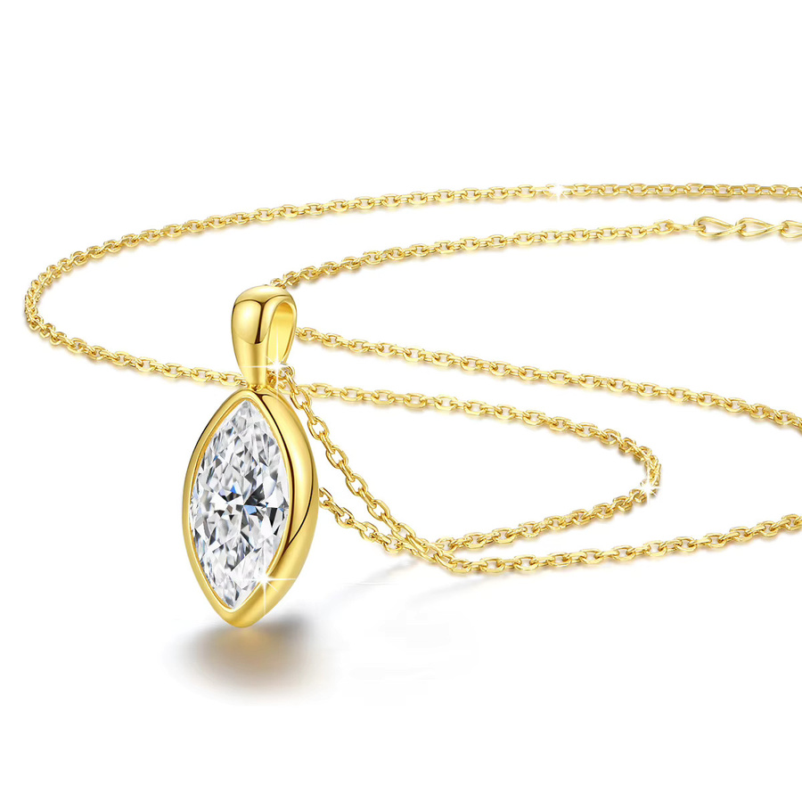 LONGUE VUE Halskette, 585 Gold, Diamant, Damen - Bild 2