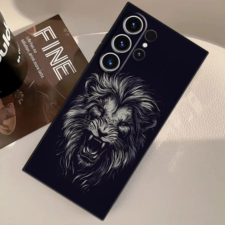 Handyhülle mit Cooler Wolf Löwen Motiv für Samsung Galaxy S26 Ultra S25 S24 S23 S21 FE S20 Ultra S10 S9 Note 20 Multicolor - Bild 3