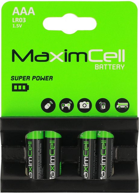 MaximCell Super Power Batterie AAA / LR3, 4er Set, Grün - Bild 1
