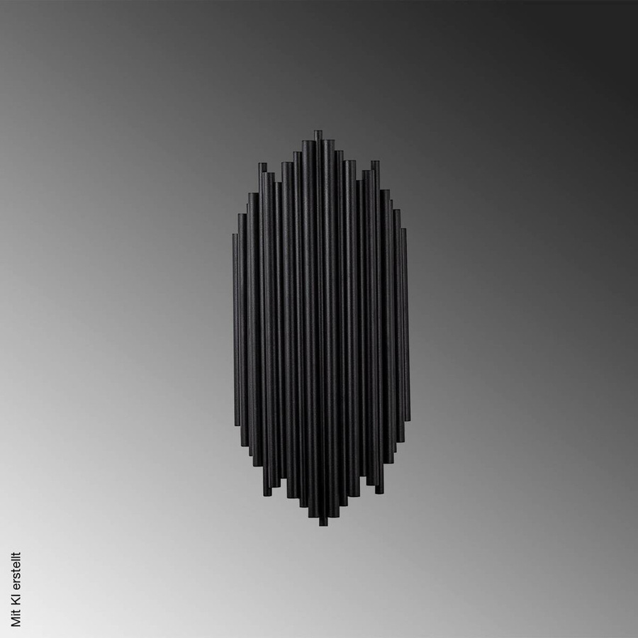 Opviq Wandleuchte aus Metall in Schwarz, modern, E14, B/H/T: 8 x 40 x 18 cm - Bild 5