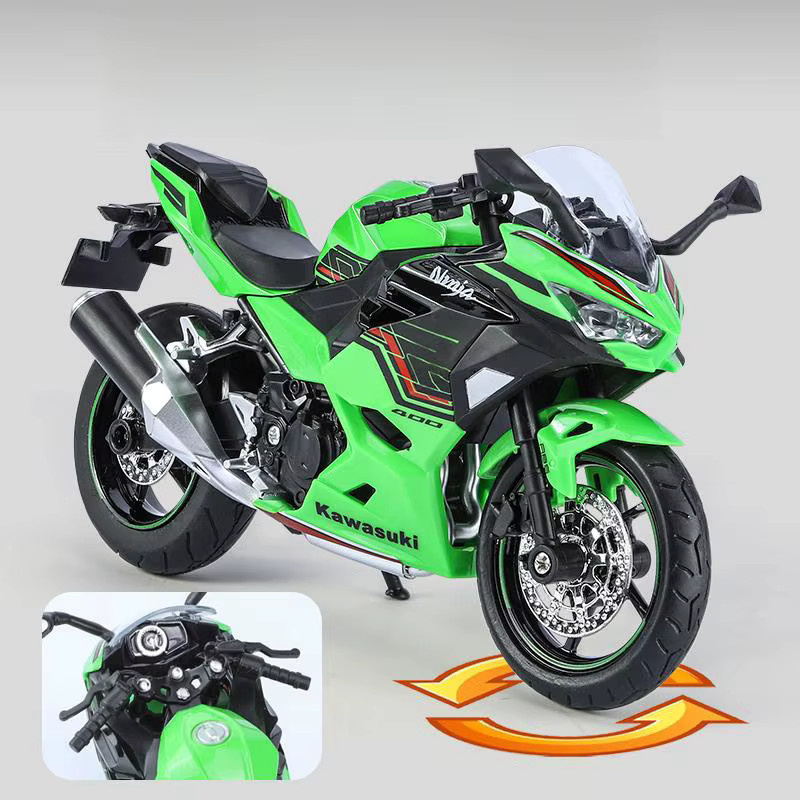 MAKEDA KAWASAKI Ninja 400 Spielzeugmotorrad Miniatur-Druckguss-Metallmodell 1:12 - Bild 4