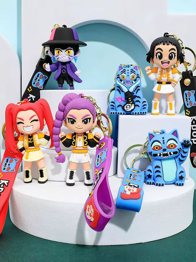 Hasbro Dämonenjäger-Mädchen-Charakter-Schlüsselanhänger, Tiger-Actionfigur, Kunststoff, Bunt / Mehrfarbig - Bild 5