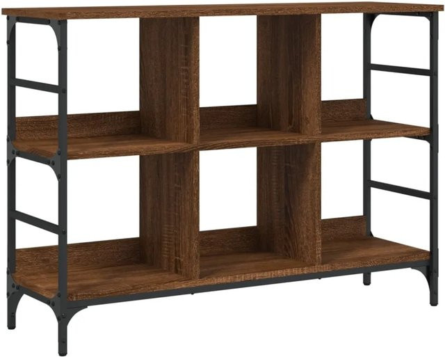 vidaXL Sideboard in Eiche Braun aus Holzwerkstoff und Metall, B/T/H: 102 x 32 x 73,5 cm - Bild 1
