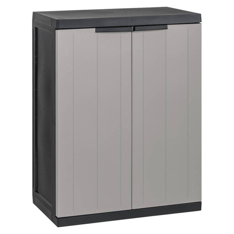 Toomax Kunststoffschrank Grau mit Regalböden B/H/T: 65 x 85 x 37 cm - Bild 3