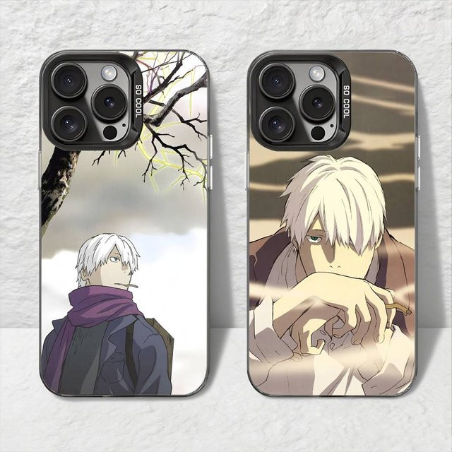 Anime MushiShi Handyhülle mit Plating-Effekt für Apple iPhone 11 12 13 14 15 16 Pro Max Plus, Multicolor - Bild 1