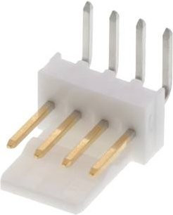 Molex Stiftleiste Standard 4-polig in Weiß mit 2,54 mm Rastermaß - Bild 1