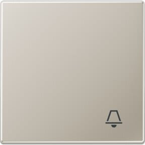 Jung Wippe Symbol Klingel EDS für Taster ES 2990 K in Edelstahl oder Beige - Bild 1