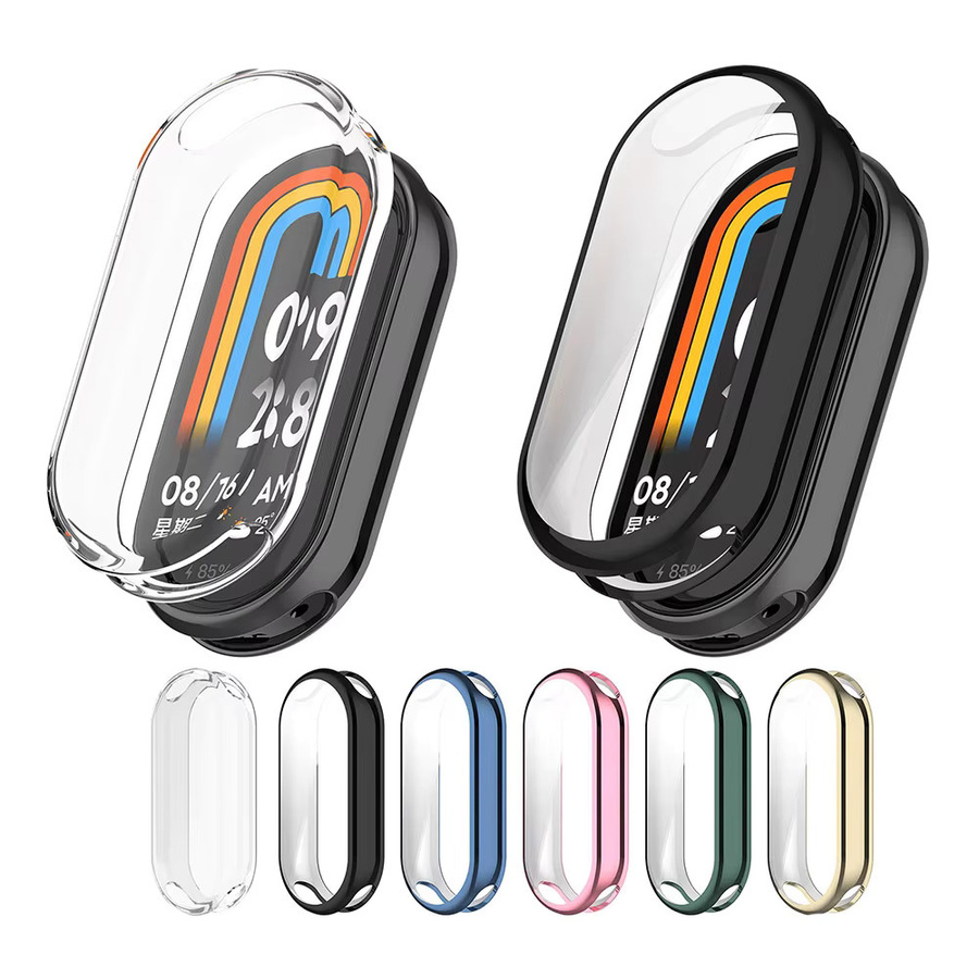 Xiaomi Mi Band 8 Schutzhülle aus weichem TPU in Transparent für vollständige Displayabdeckung - Bild 2