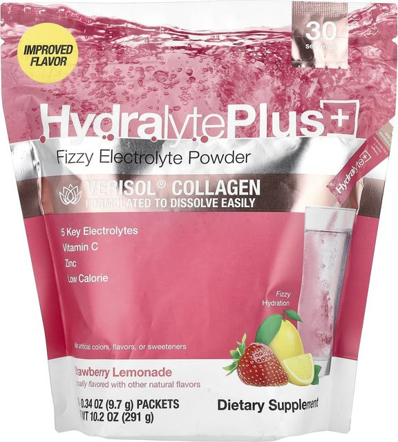 Hydralyte Verisol Kollagen Elektrolytpulver Erdbeer-Limonade, 30 Päckchen, Unisex - Bild 1