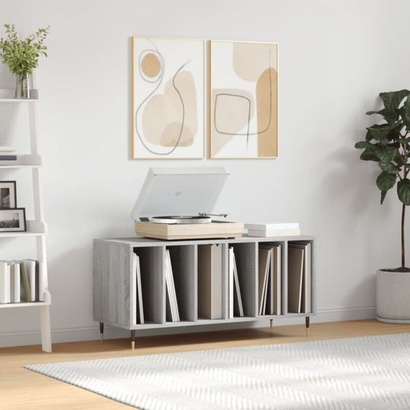 Plattenschrank vidaxl in Grau im modernen Industrial-Design B/T/H: 100 x 38 x 48 cm - Bild 1