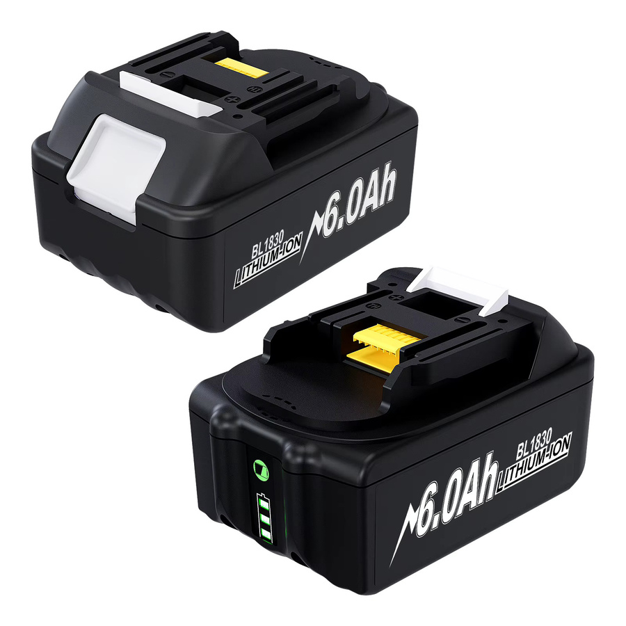 Powtree Akku Set für Makita 18 V mit 6000 mAh Akku BL1830 und 4A-Ladegerät in Schwarz - Bild 7