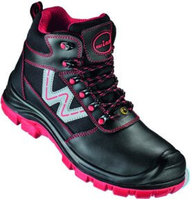 WICA Schnüstiefel CANELLI Sicherheitsschuhe Schwarz/Rot S3 SR ESD Größe 43 - Bild 1