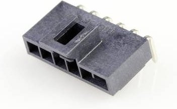 Molex Einbau-Buchsenleiste Standard Schwarz 6-polig mit 2.50mm Rastermaß - Bild 1