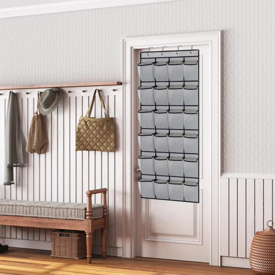 APWIKOGER Wand-Organizer aus Stoff mit 24 transparenten Taschen für Kleinteile und Schuhe - Bild 2