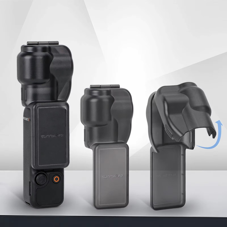 DJI Osmo Pocket 3 Schutzhülle mit Display-Schutzfolie und Objektivkappe in Schwarz - Bild 2