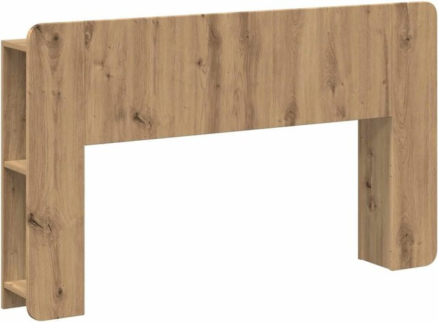 vidaXL Kopfteil mit Schrank und Ablage in Artisan-Eiche, Farbe Braun, B/H/T: 185 x 80 x 18,5 cm - Bild 1