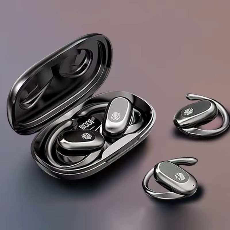 UYUXIO OWS KI-Sprachübersetzer Echtzeit-Übersetzungs-Ohrhörer In-Ear Kabellose Kopfhörer für iPhone und Android in Schwarz mit 144 Online-Sprachen - Bild 2