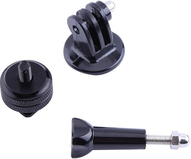 GoPro Blitzschuhadapter und Stativadapter-Set in Schwarz für GoPro Hero 2, Hero 3, Hero 3+ und Hero 4 Action Cameras - Bild 1