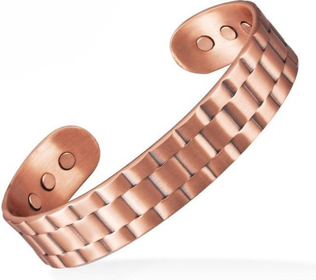 OKtrendy Kupferarmband, magnetisch, Roségold, Herren - Bild 1