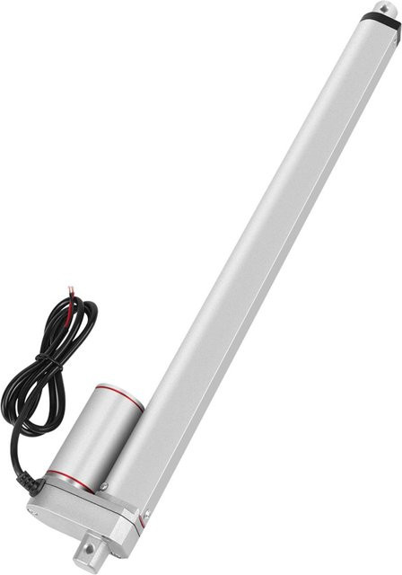 Nensit DC 12V Linearantrieb Elektromotor mit 750N Kraft und 400mm Hub in Silber - Bild 1