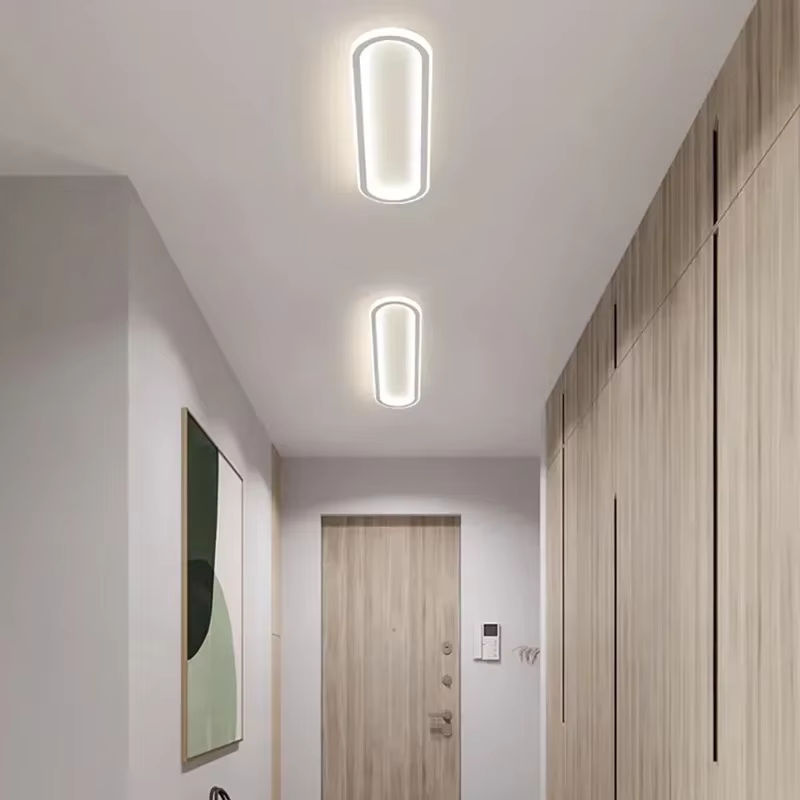 Moderne LED-Deckenleuchte DAMIASMIL in Weiß, ovale Deckenlampe für Wohnzimmer, Schlafzimmer und Badezimmer - Bild 2