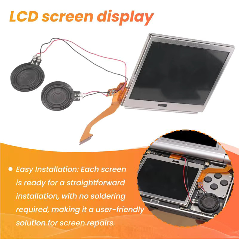 Nintendo NDS Lite LCD Ersatzbildschirm Display in Schwarz - Bild 3