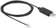 Delock Serieller Adapter USB 2.0 auf RS-232 in Schwarz (66734) - Bild 1