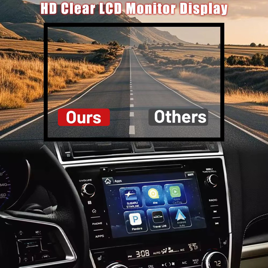 ELACAME 8 Zoll Touchscreen-Digitizer für Subaru Legacy Outback 2018-2019, Farbe: Schwarz, Ersatzteil für Autoradio 86431-AL66A (LHD) - Bild 5