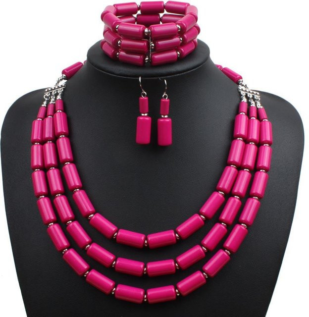 Schmuck-Set Perlenketten, Roségold, Perle, Damen - Bild 1