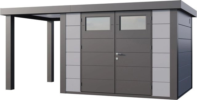 Telluria Gerätehaus Classico in Grau mit Außenmaß B/H/T: 486 x 219 x 258 cm - Bild 1