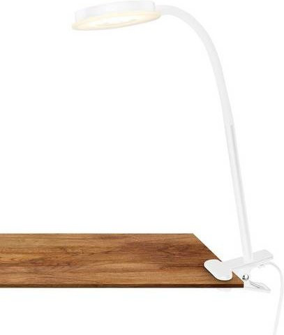 Briloner PLEGG LED-Klemmleuchte in Weiß mit Kabelschalter und schwenkbarer Lichtkante - Bild 1