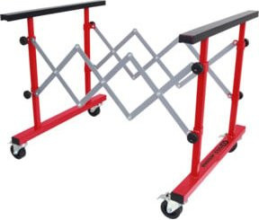 KS Tools Universal Teleskop-Mehrzweckwagen aus Stahl in Rot, Länge: 257-1380 mm - Bild 1