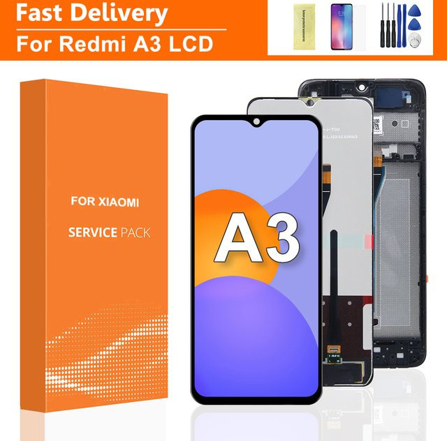 Xiaomi Redmi A3 LCD Display mit Touchscreen Digitizer und Rahmen in Schwarz, 6,71 Zoll - Bild 1