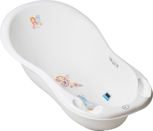 Chipolino Babybadewanne Marea Prinzessin mit Thermometer und Ablagefächern, weiß, Länge: 102 cm