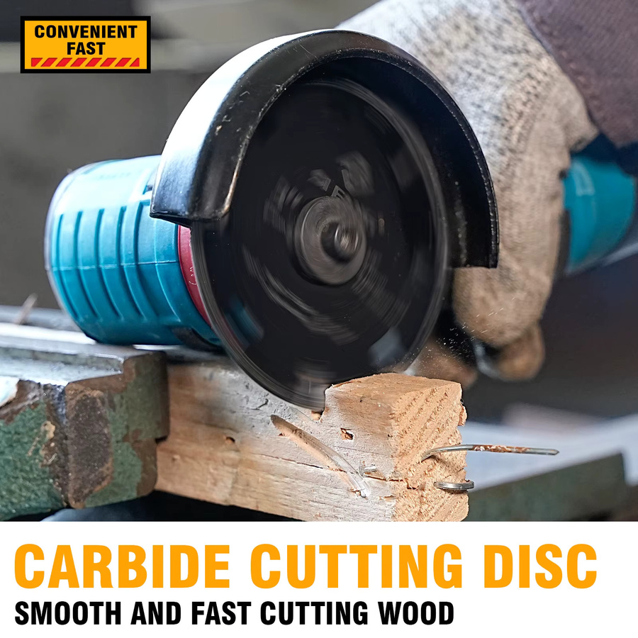 SI FANG 3-Zoll-Hartmetall-Sägescheibe für Holz, Multitool-Trennscheibe für Winkelschleifer, Schwarz, Durchmesser: 7,62 cm - Bild 6